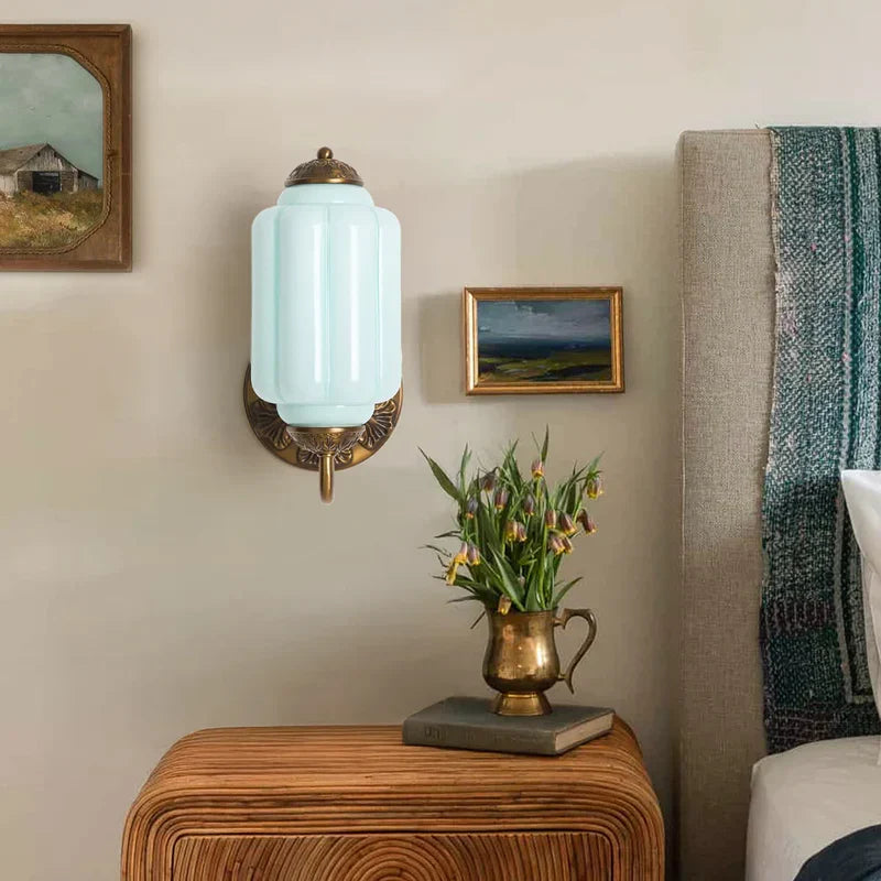 Momoka – Applique Murale en Verre Citrouille Rétro