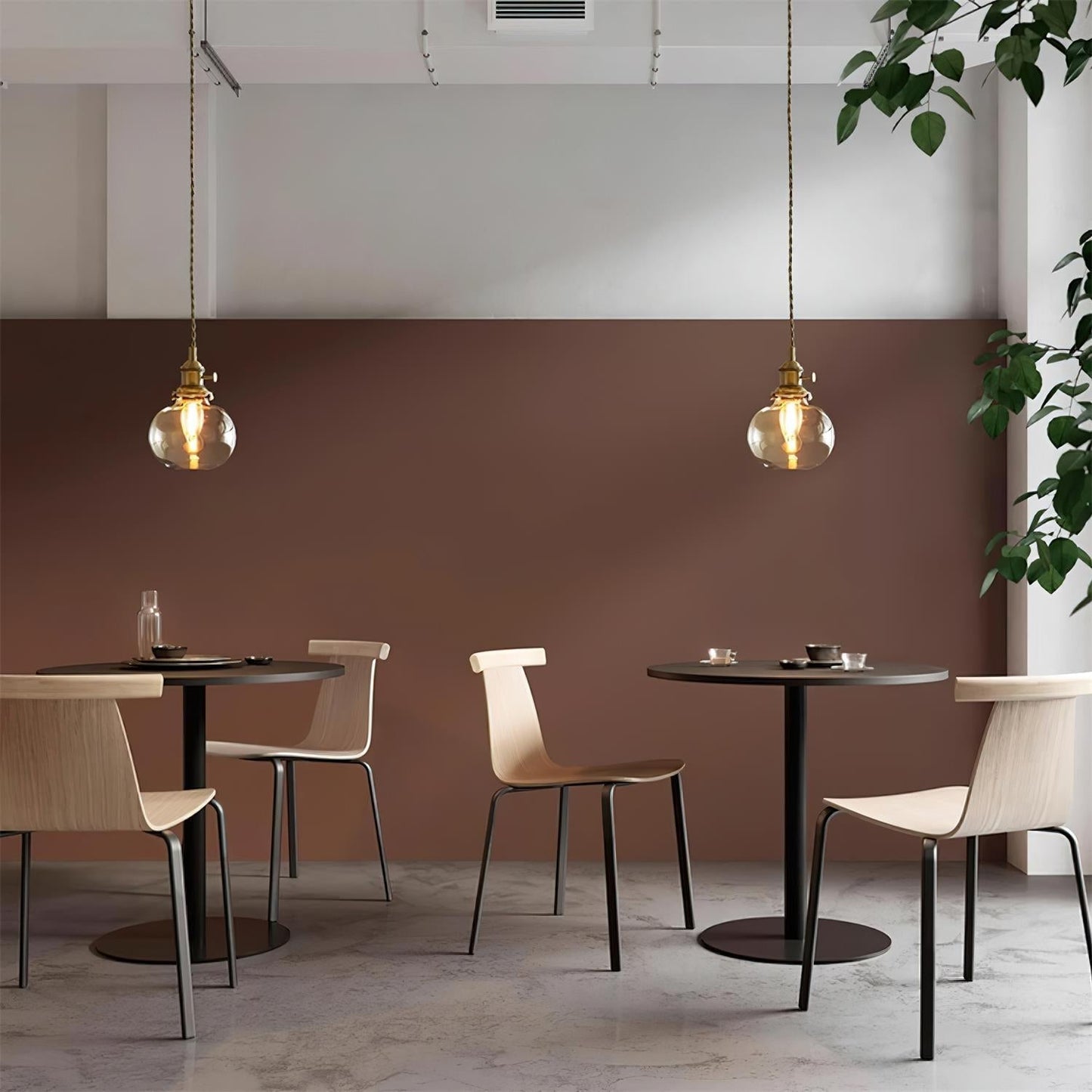 Vinxie – Lampe Suspendue en Verre Américain