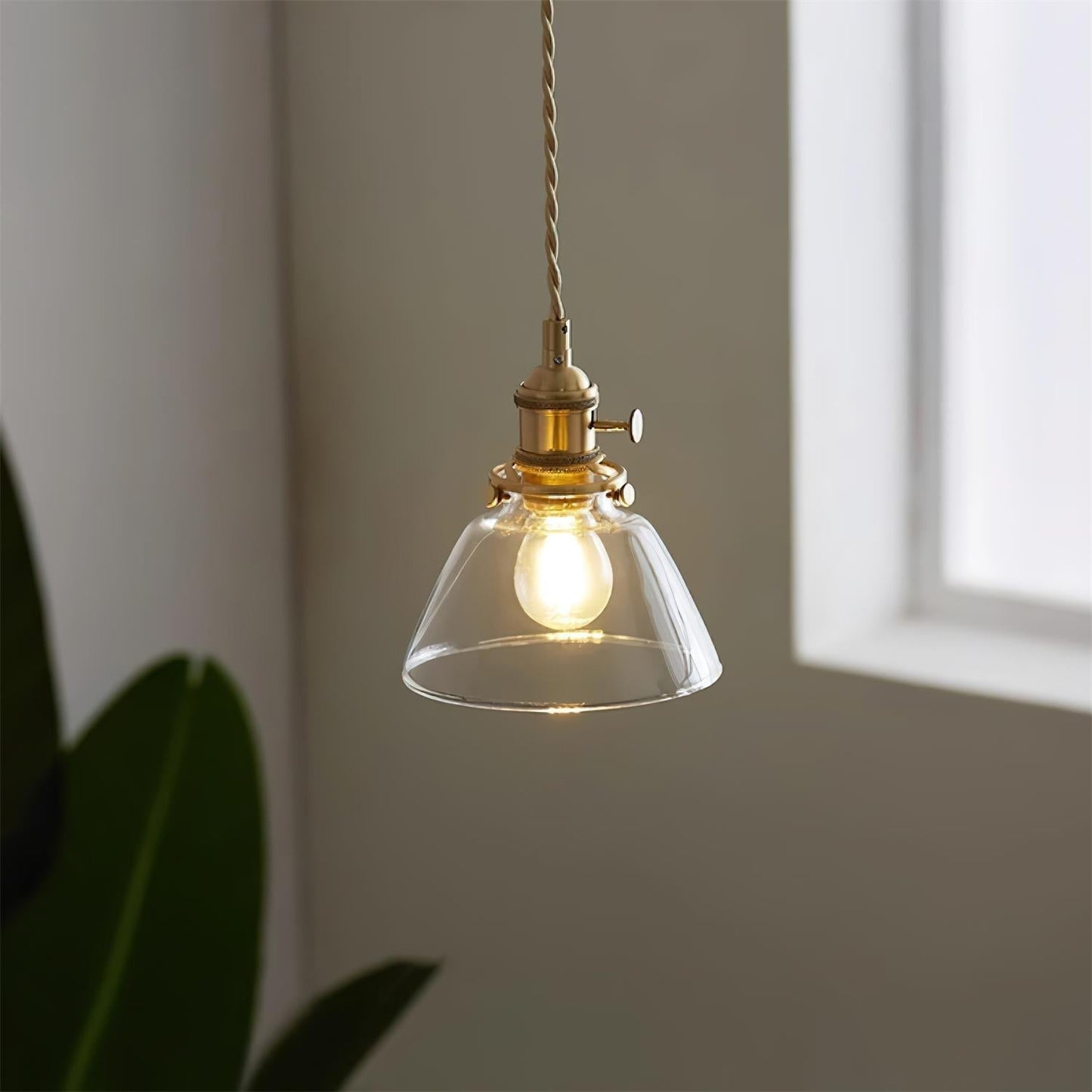 Vinxie – Lampe Suspendue en Verre Américain