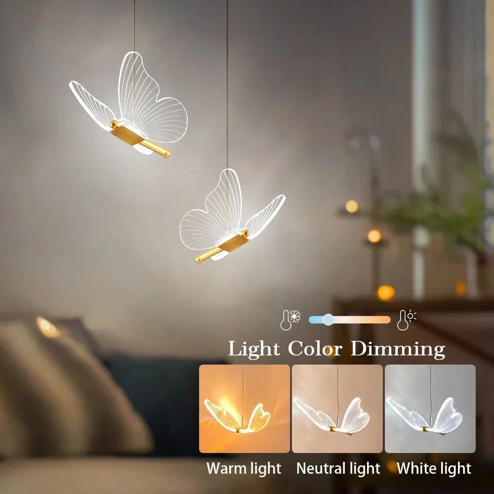 Lampe De Chevet Minimaliste En Forme De Papillon