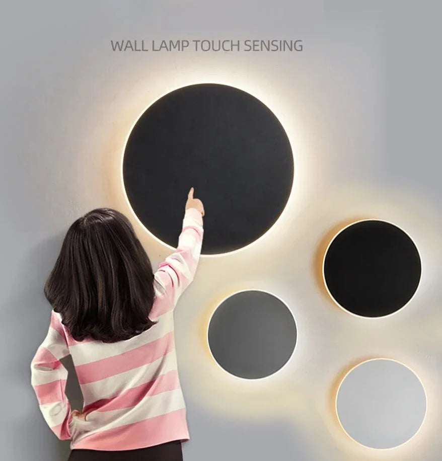Lampe tactile ronde pour escaliers et murs