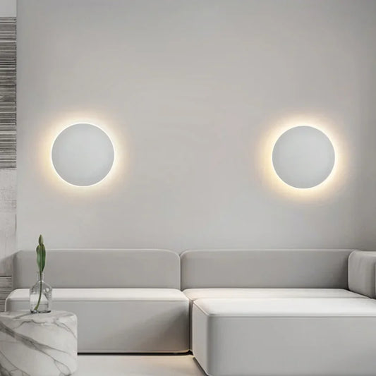 Applique Murale LED Ronde – Éclairage Moderne pour Ambiance Chaleureuse