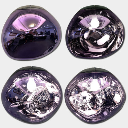 VerreLave – Suspension artisanale en verre effet lave