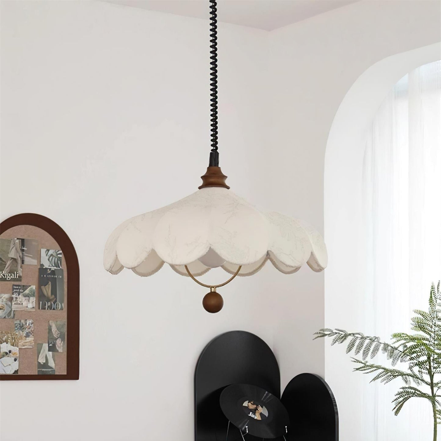 Ritta – Suspension vintage avec motif floral