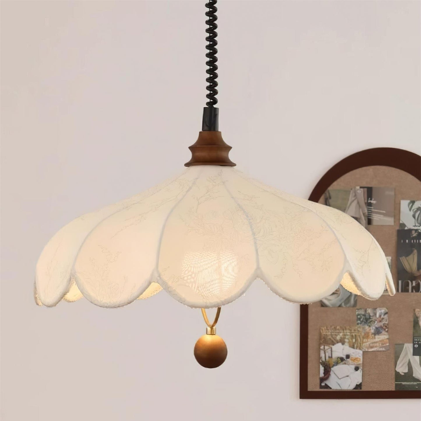 Ritta – Suspension vintage avec motif floral