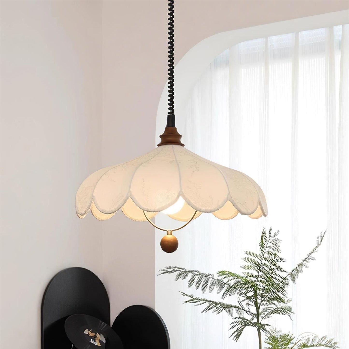 Ritta – Suspension vintage avec motif floral