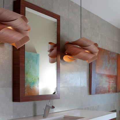 FusionLumière – Suspension élégante aux formes fluides et entremêlées