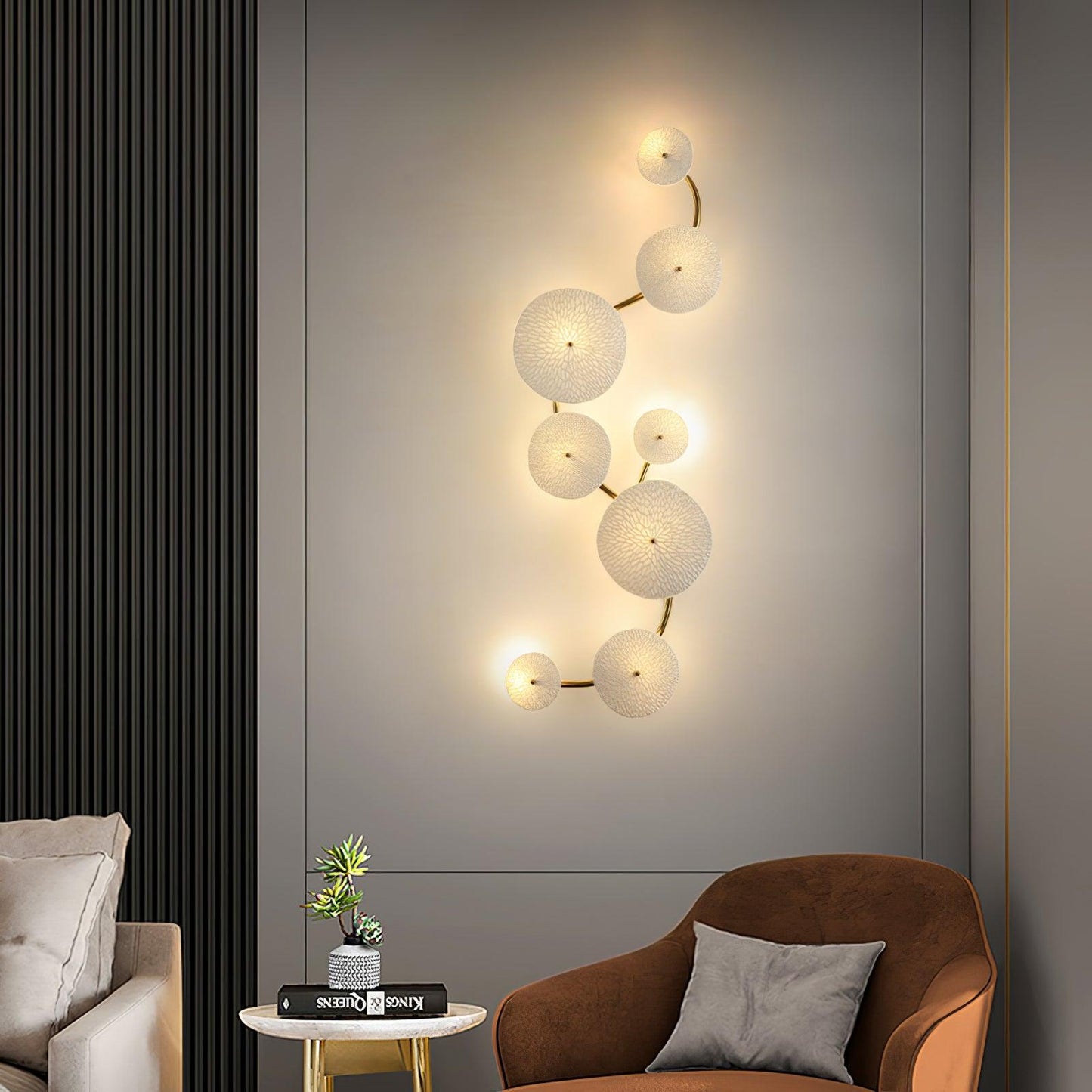 Olivia – Lampe murale en design de fleur de lotus
