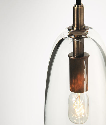 Ray – Applique en cuivre et verre