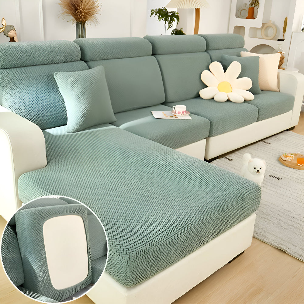 Selena – Housse de canapé extensible à 360° & Housse de coussin