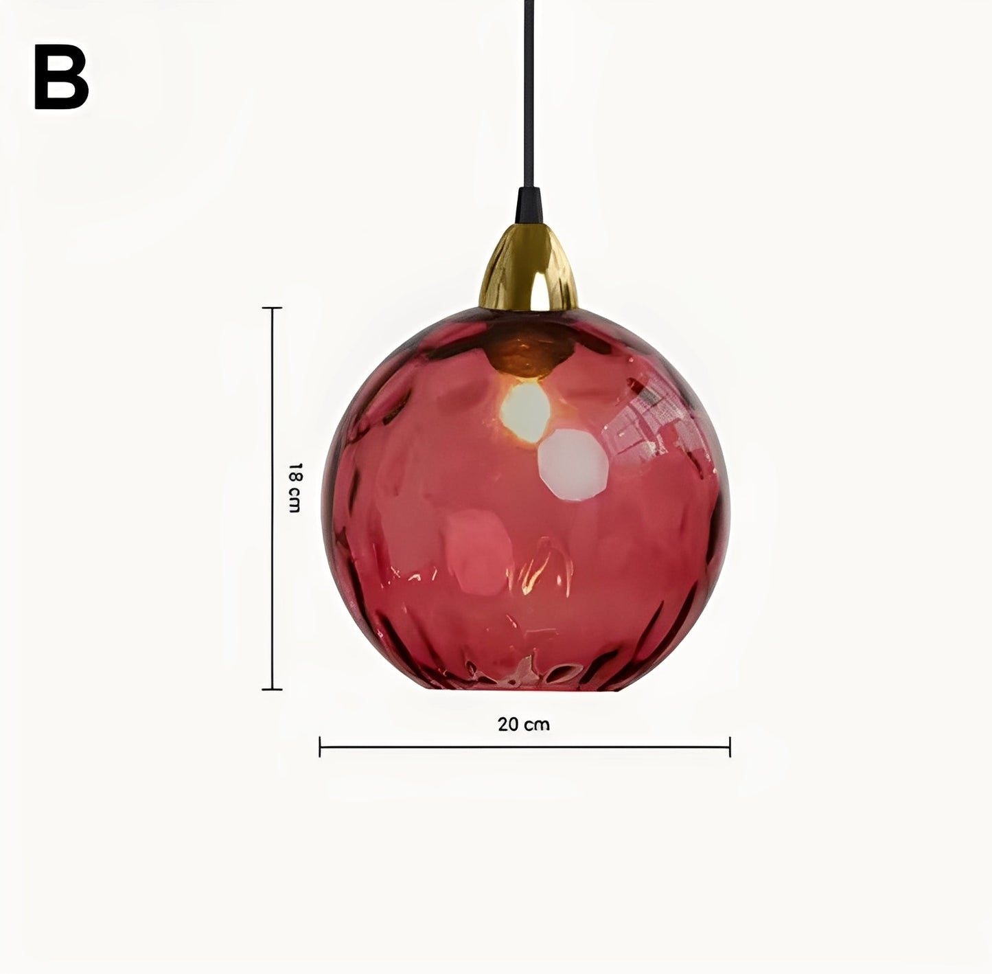 Meliora – Suspension en verre moderne