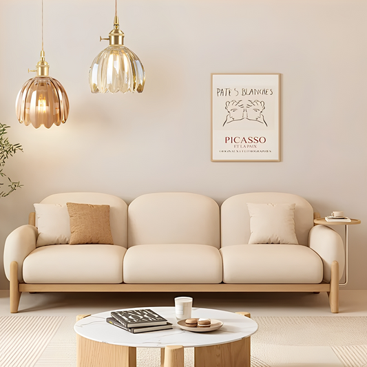 Sakumi – Lampe Plafond Fleurs en Verre Nordique