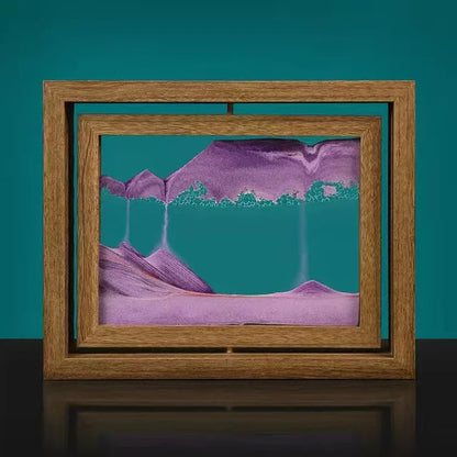 Ornement artistique en sable mobile