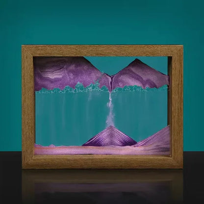 Ornement artistique en sable mobile