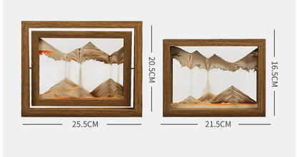Ornement artistique en sable mobile