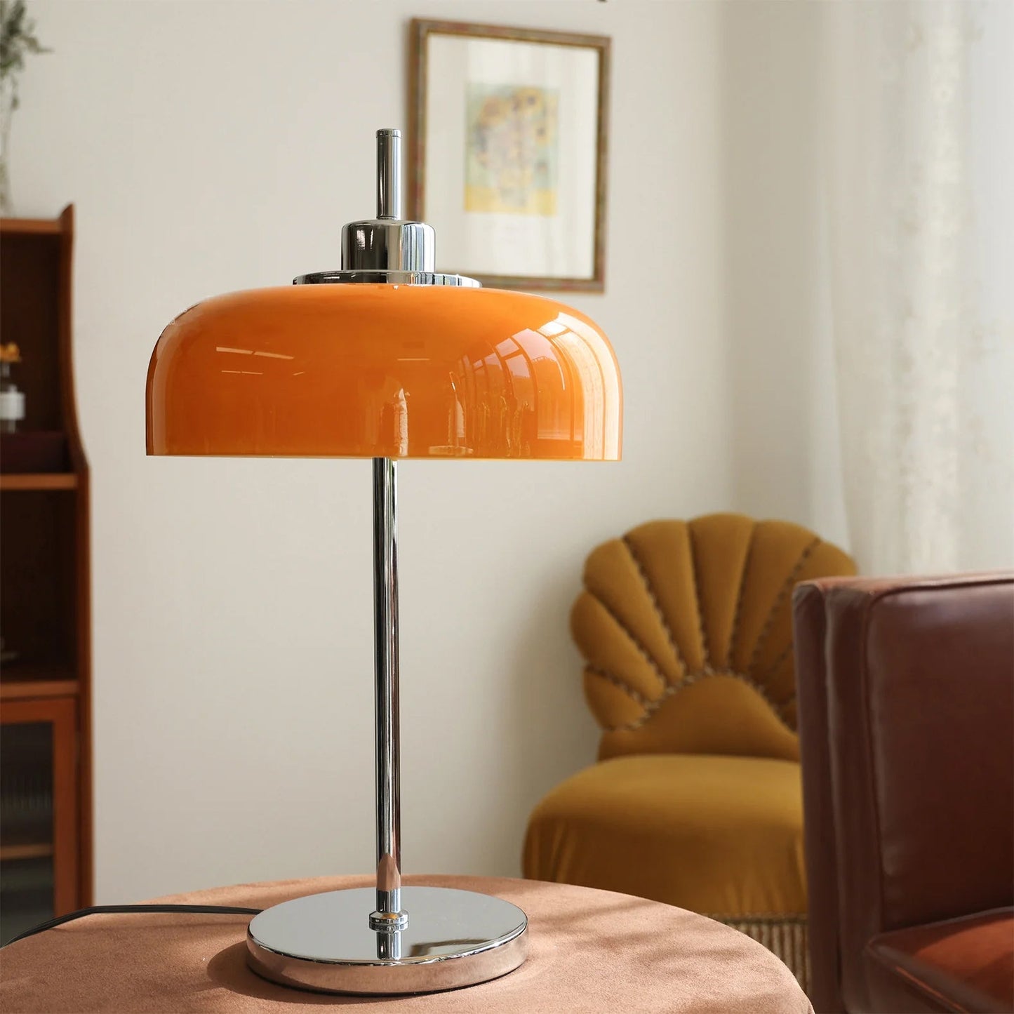 Velina – Lampe de table en verre rétro