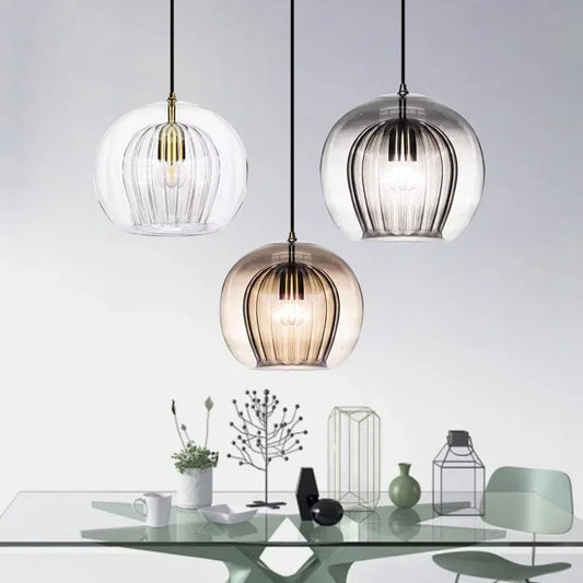 Lampe pendante moderne en verre