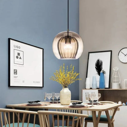 TimberGlow - Suspension moderne en verre pour la maison
