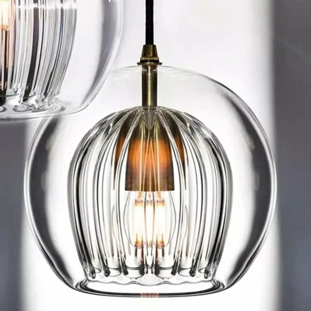 TimberGlow - Suspension moderne en verre pour la maison