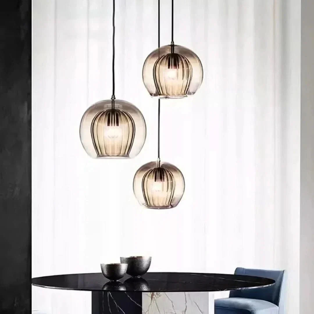 TimberGlow - Suspension moderne en verre pour la maison