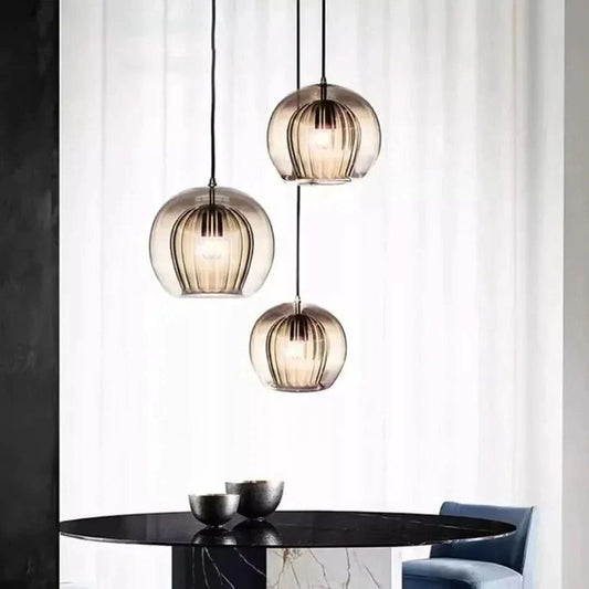 TimberGlow - Suspension moderne en verre pour la maison