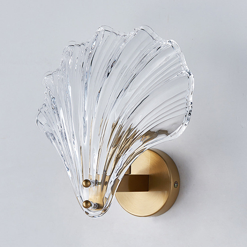 Meline – Applique Murale en Verre Coquille Moderne