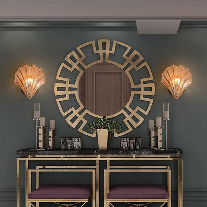 Meline – Applique Murale en Verre Coquille Moderne