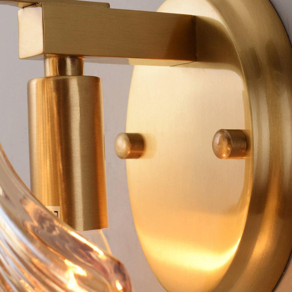 Meline – Applique Murale en Verre Coquille Moderne