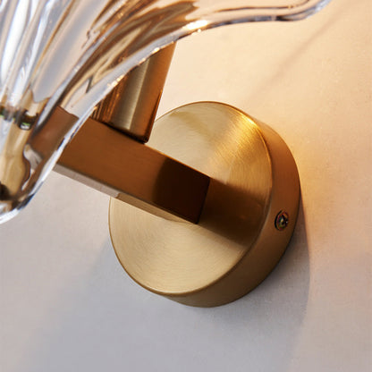 Meline – Applique Murale en Verre Coquille Moderne