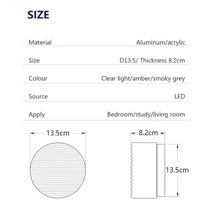 Applique Murale Ronde Minimaliste