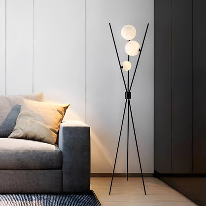 Analie – Lampe sur pied minimaliste design lune