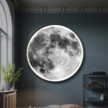 Lampe murale LED en forme de lune