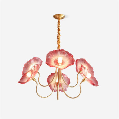 Hana – Lustre en verre lotus moderne