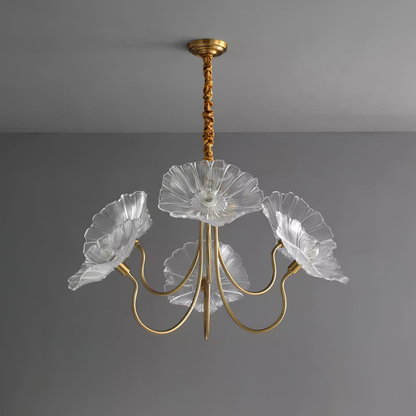 Hana – Lustre en verre lotus moderne