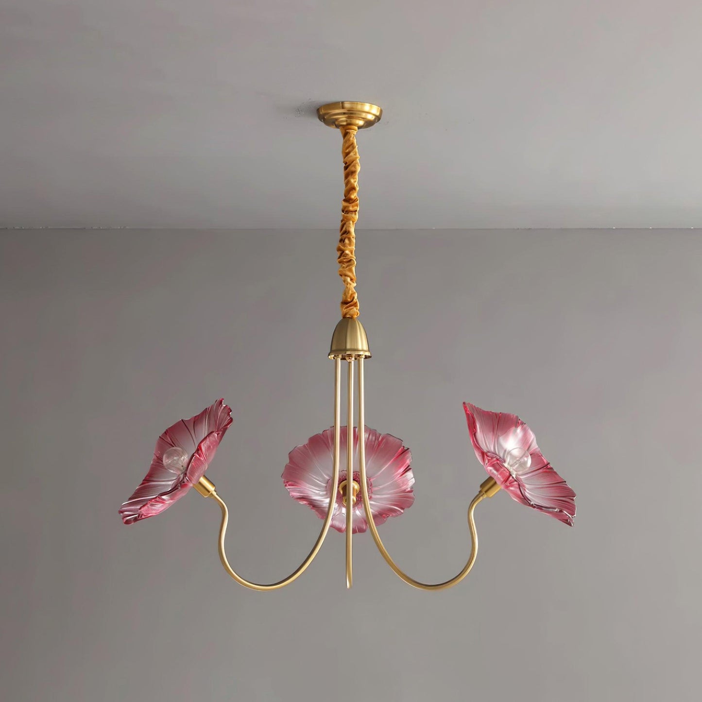 Hana – Lustre en verre lotus moderne