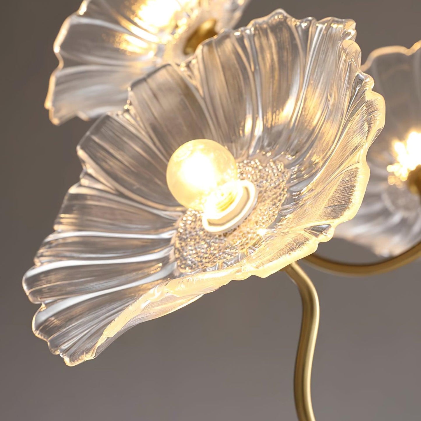 Hana – Lustre en verre lotus moderne
