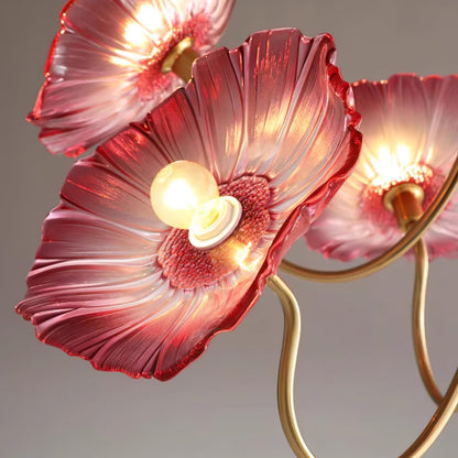 Hana – Lustre en verre lotus moderne