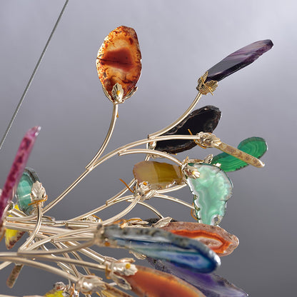 Agna – Lustre Nordique avec Agate Naturelle