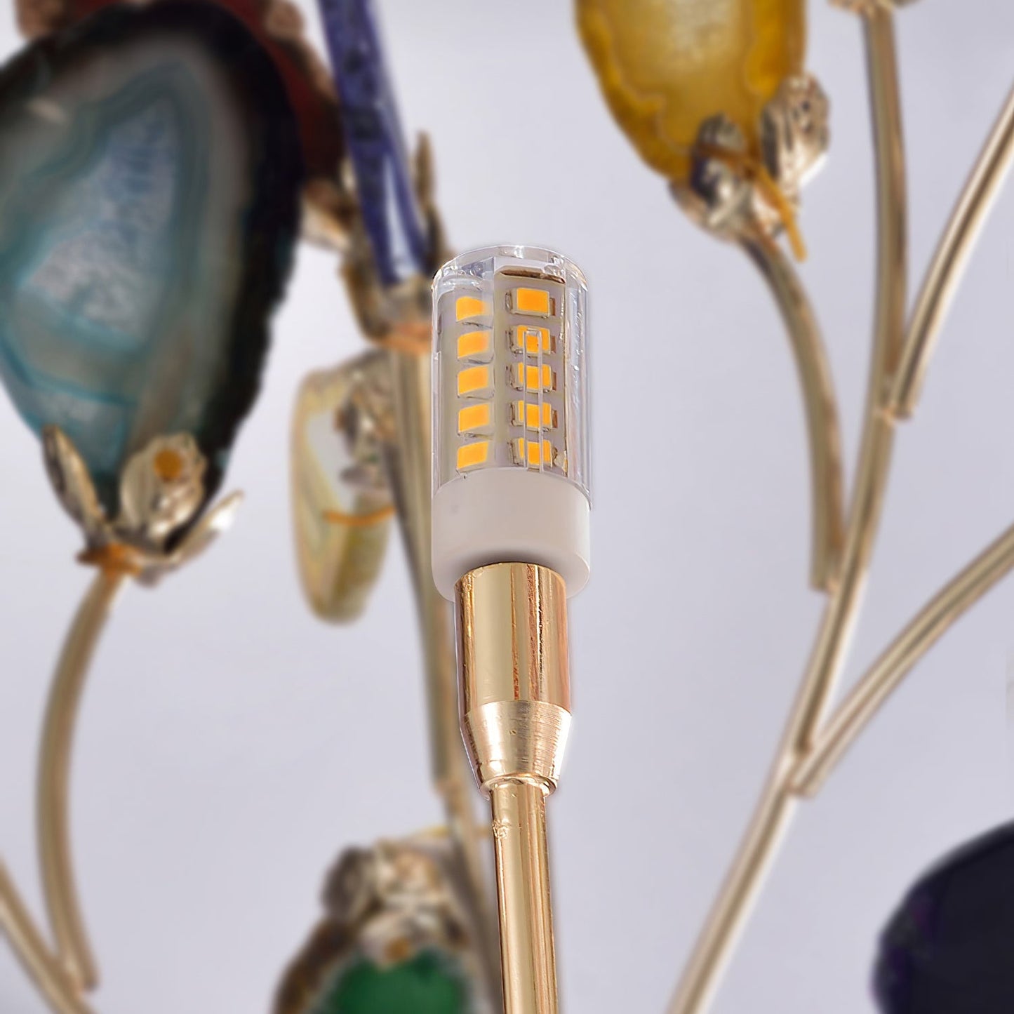 Agna – Lustre Nordique avec Agate Naturelle