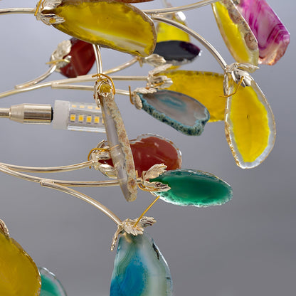 Agna – Lustre Nordique avec Agate Naturelle