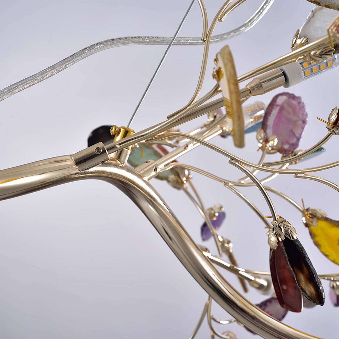 Agna – Lustre Nordique avec Agate Naturelle