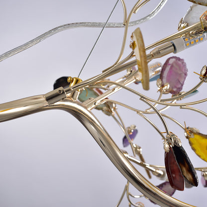 Agna – Lustre Nordique avec Agate Naturelle