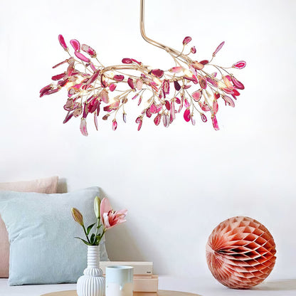 Agna – Lustre Nordique avec Agate Naturelle