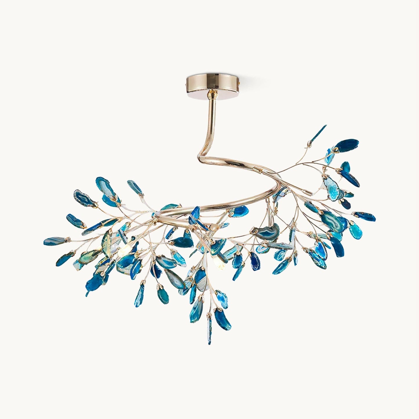 Agna – Lustre Nordique avec Agate Naturelle