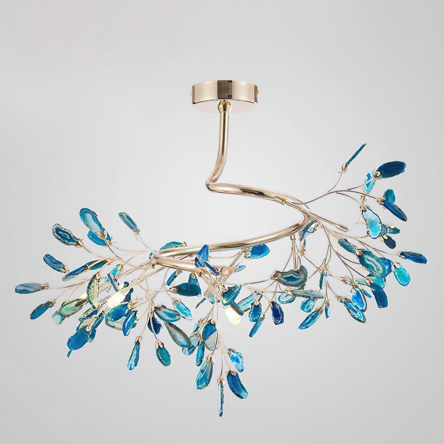 Agna – Lustre Nordique avec Agate Naturelle