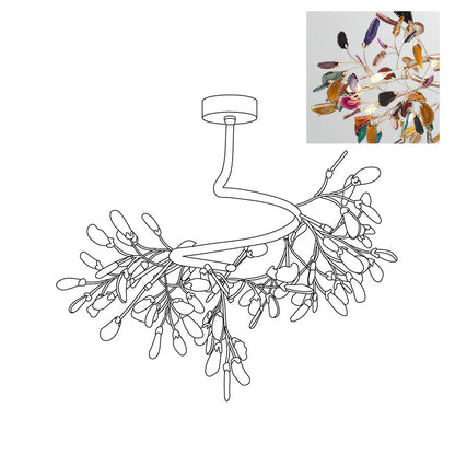 Agna – Lustre Nordique avec Agate Naturelle