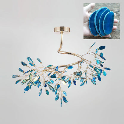 Agna – Lustre Nordique avec Agate Naturelle