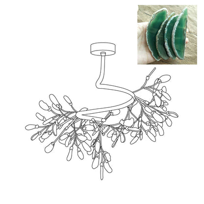 Agna – Lustre Nordique avec Agate Naturelle