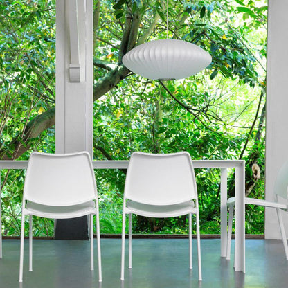 Mei – Lustre en tissu rond style lanterne