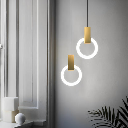 Nordra – Lampe suspendue LED au design anneau nordique pour espaces de vie modernes